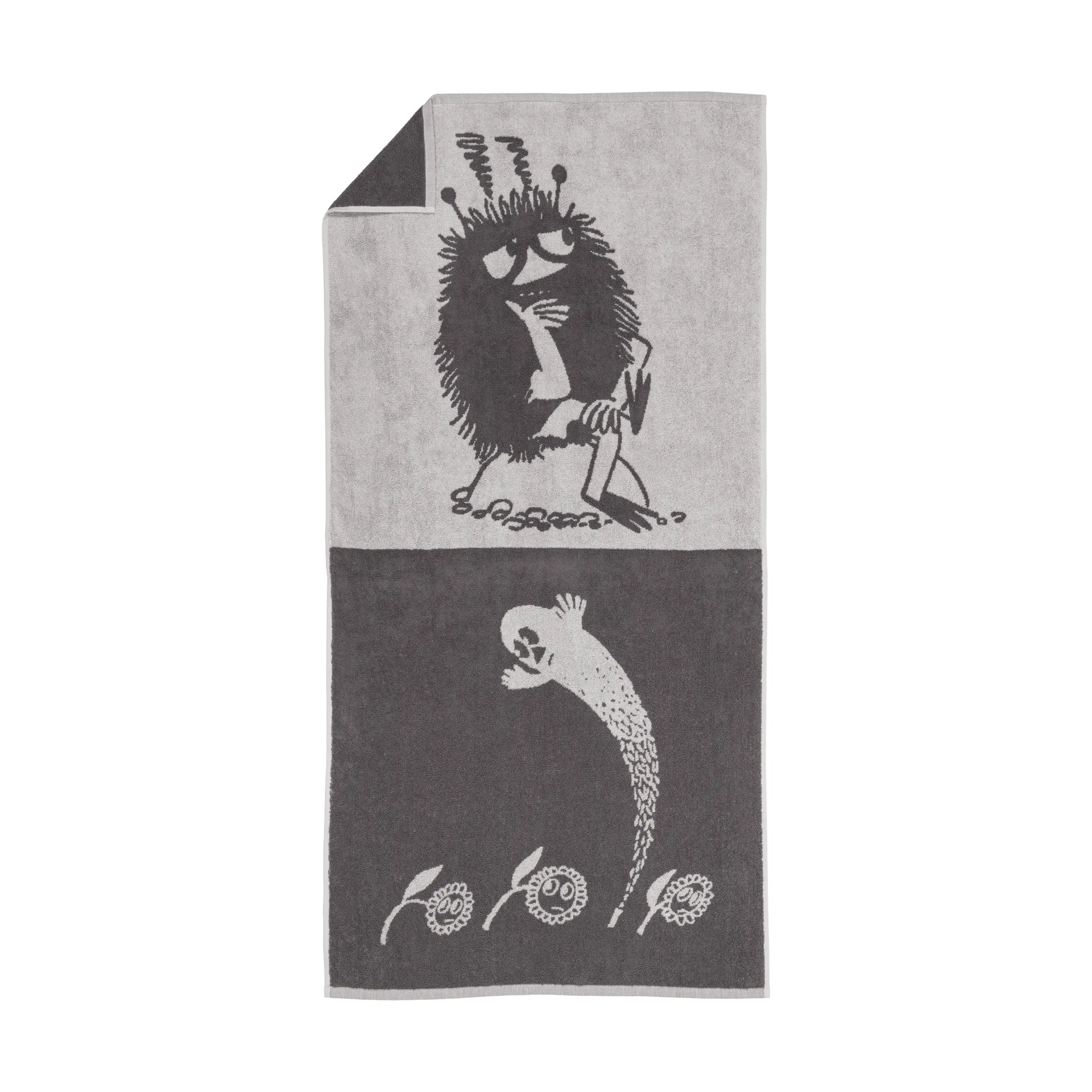 Moomin Arabia Serviette de bain Moomin cm Stinky, gris