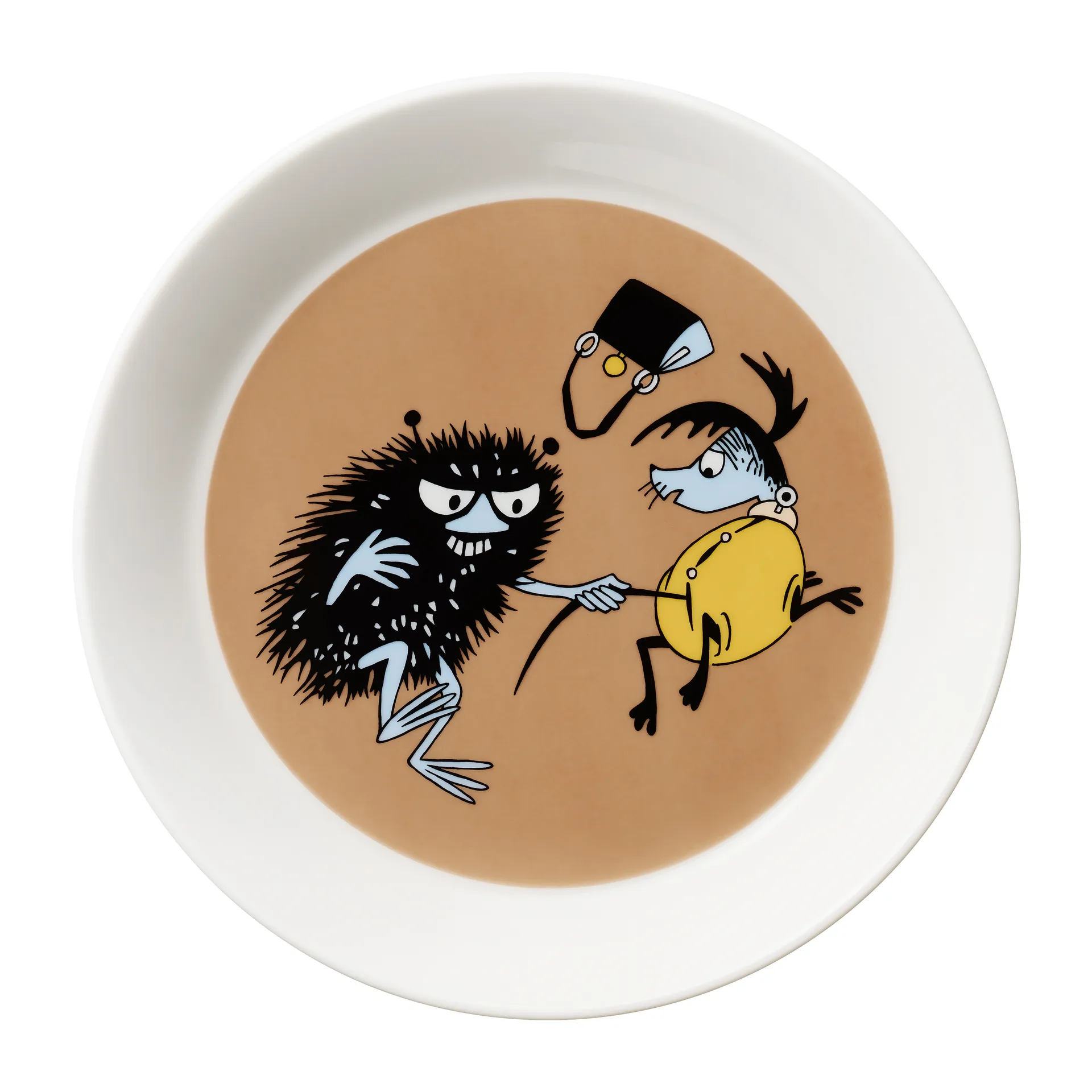 Moomin Arabia "Stinky i farten" Mumitallerken Brun