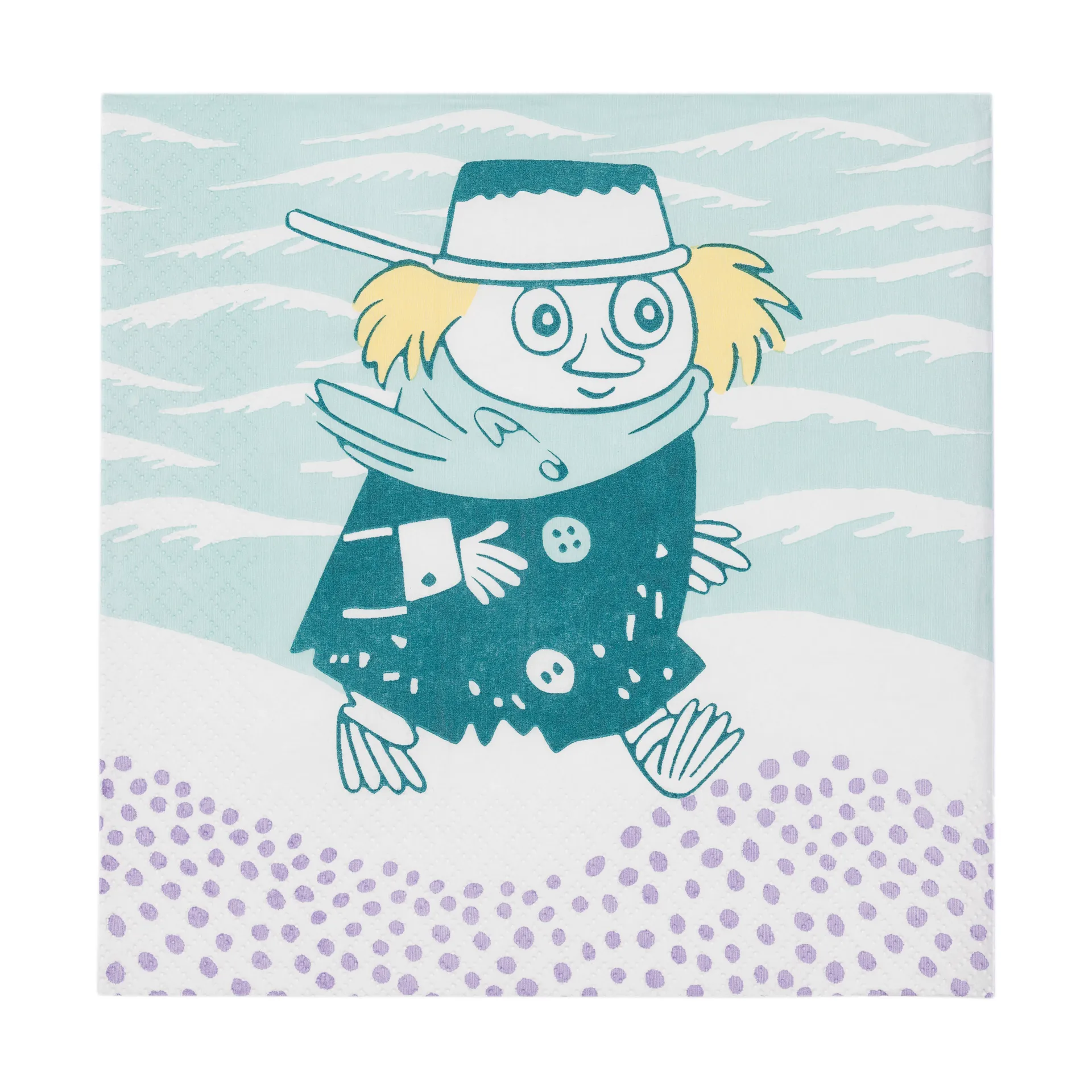 Moomin Arabia Stranddag Mumi papirserviet 33x33 cm 20 stk Flerfarvet