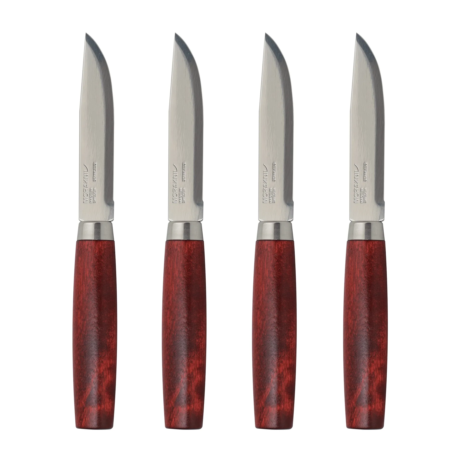 Morakniv Morakniv Classic Steak Knive 4-pak Rød