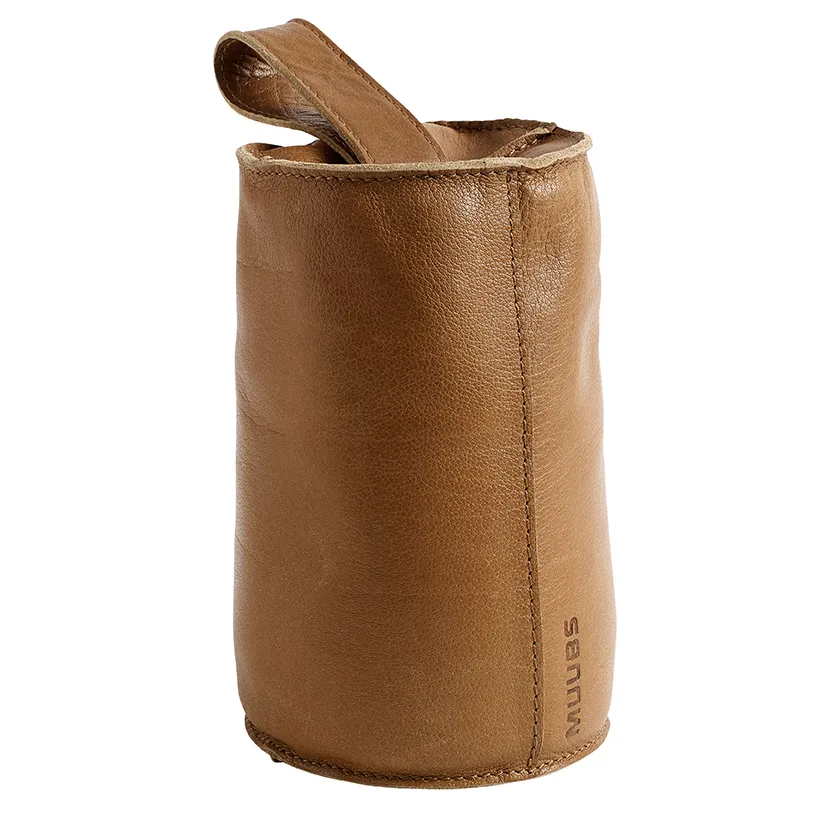 Muubs - Dør Stopper Camou 3 kg. - Camel, Bøffel læder - Ø12xH20 cm