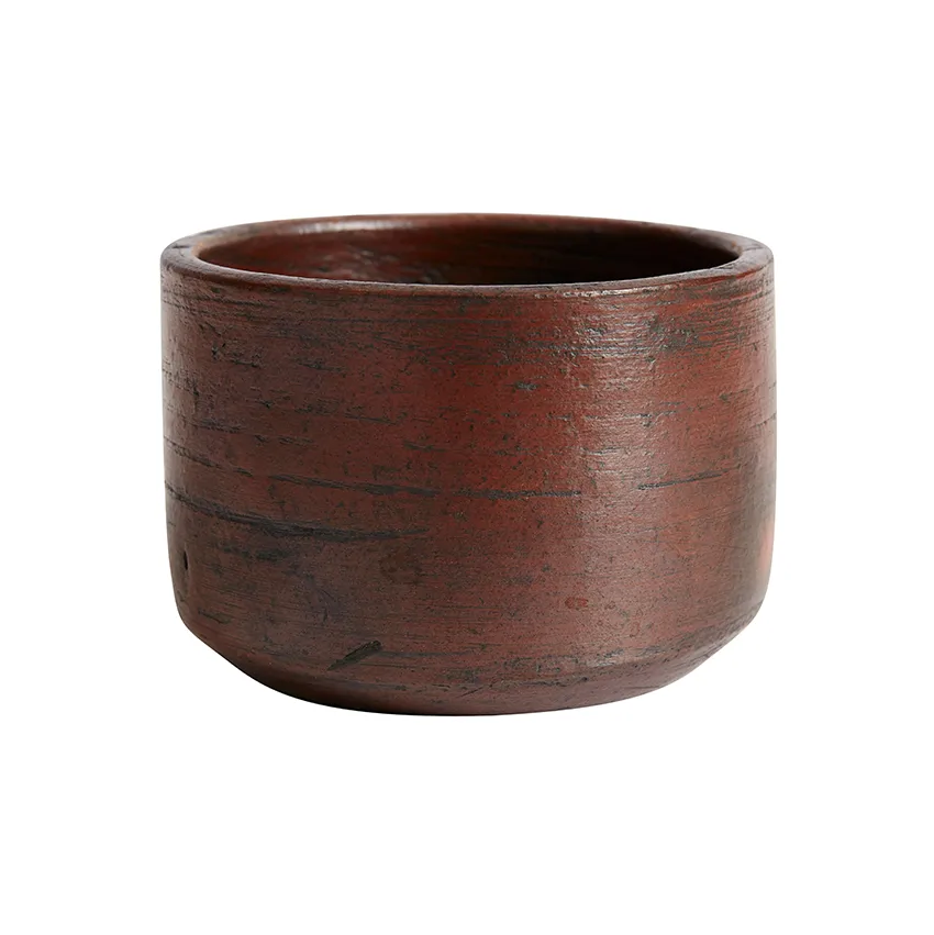 Muubs - Hazel Dip It Skål - Brun/Sort, Ø7xH5,5 cm - Terrakotta - Brun/Sort
