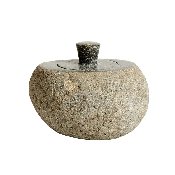 Jar med lock Valley S, Grey-natural