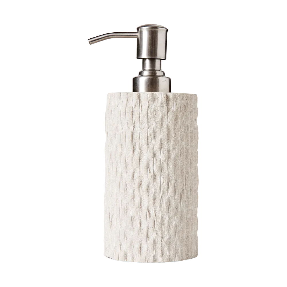 Muubs - Kama Sæbedispenser - Sand, Ø7,5xH17,5 cm - Sandsten - Sand