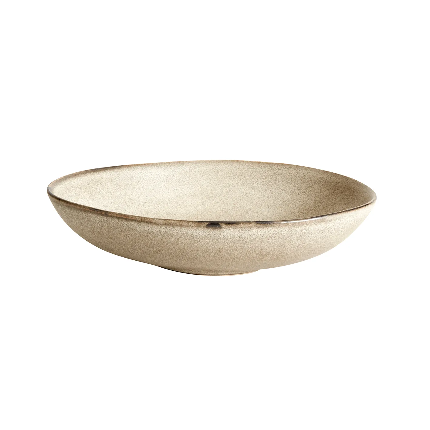 Muubs - Mame Serveringsskål - Østers, Ø19xH5,3 cm - Keramik - Østers