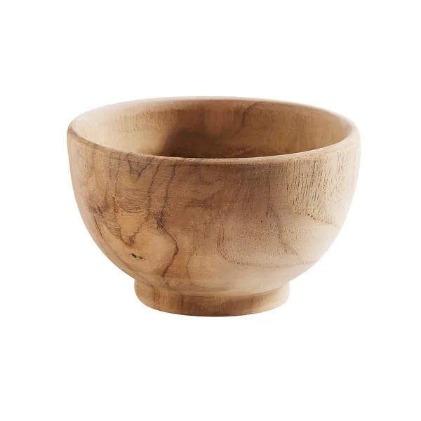 Muubs teak skål 12 cm, Natur