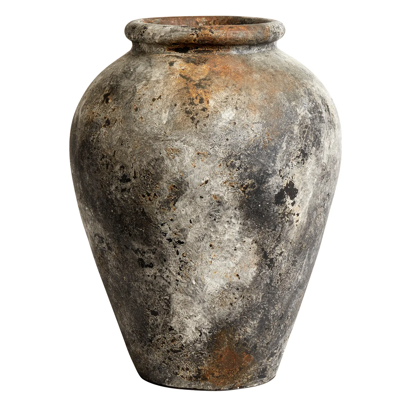 MUUBS Pot Echo h50 cm Ø Rouille-gris
