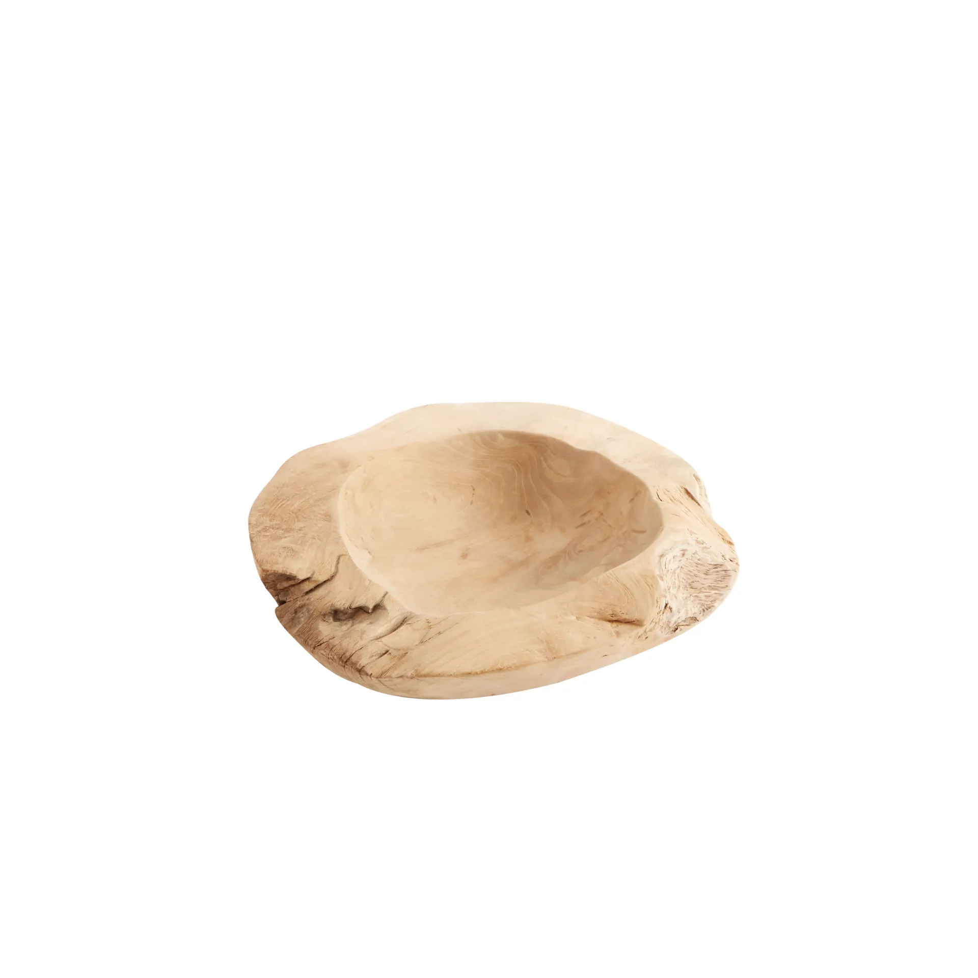 Muubs - Rustic Skål 40 - Natur, Ø40xH8 cm