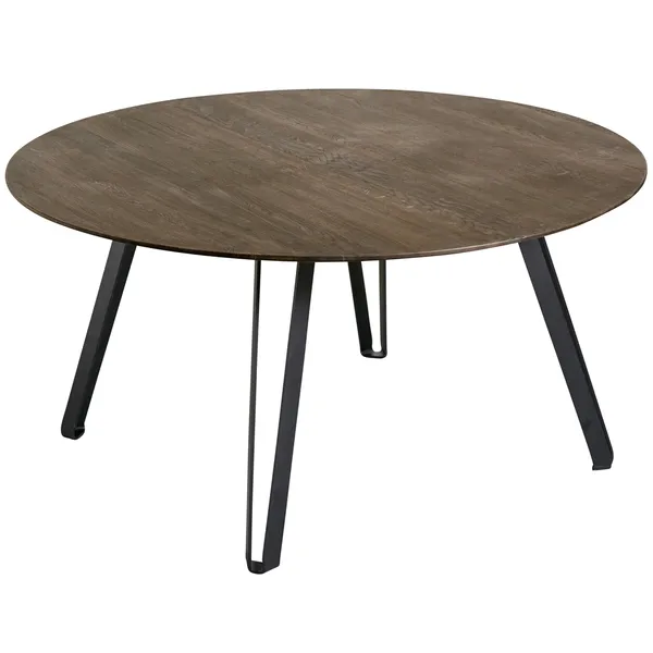 Space matbord Ø 120 cm, Rökt ek
