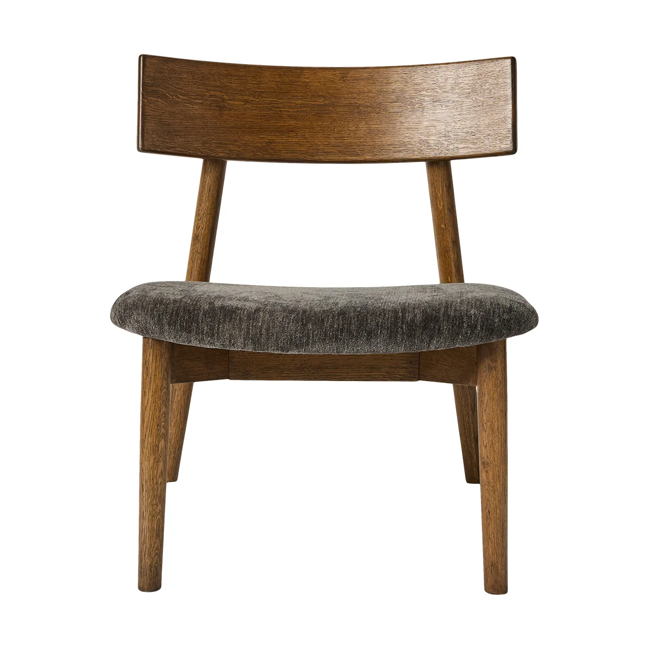 MUUBS Tetra lounge chair Tissu couleur granit-chêne foncé huilé
