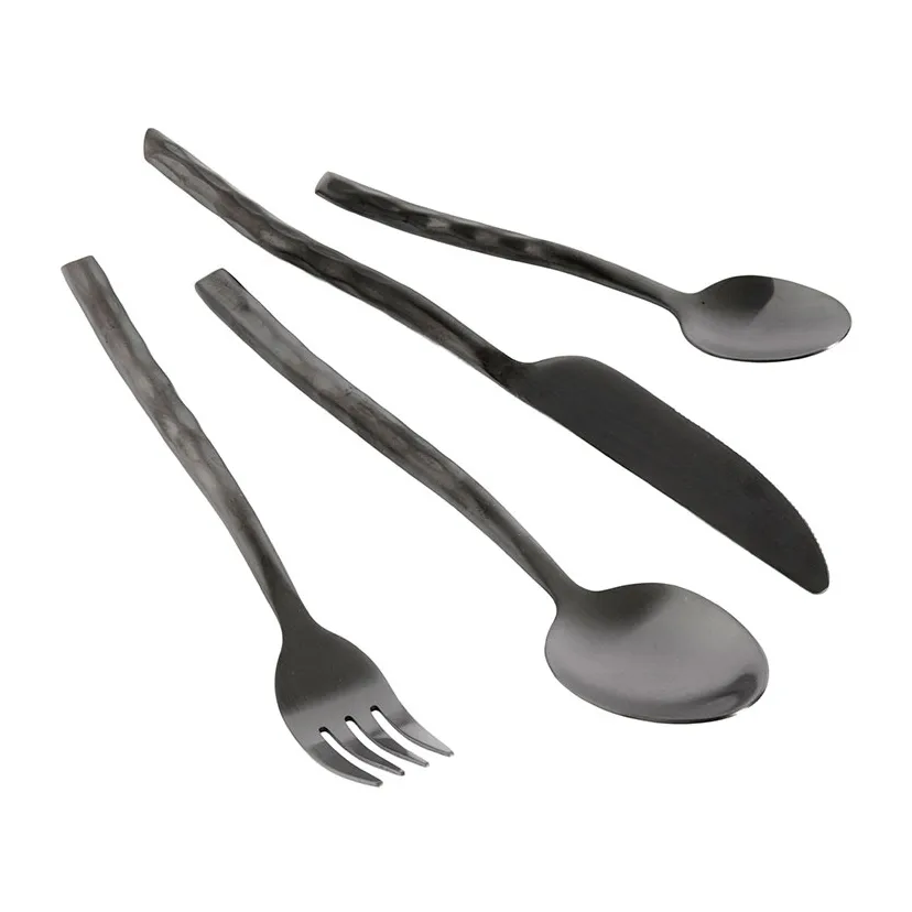 Muubs - Uta Bestik - 16 dele - Silkemat Sort,