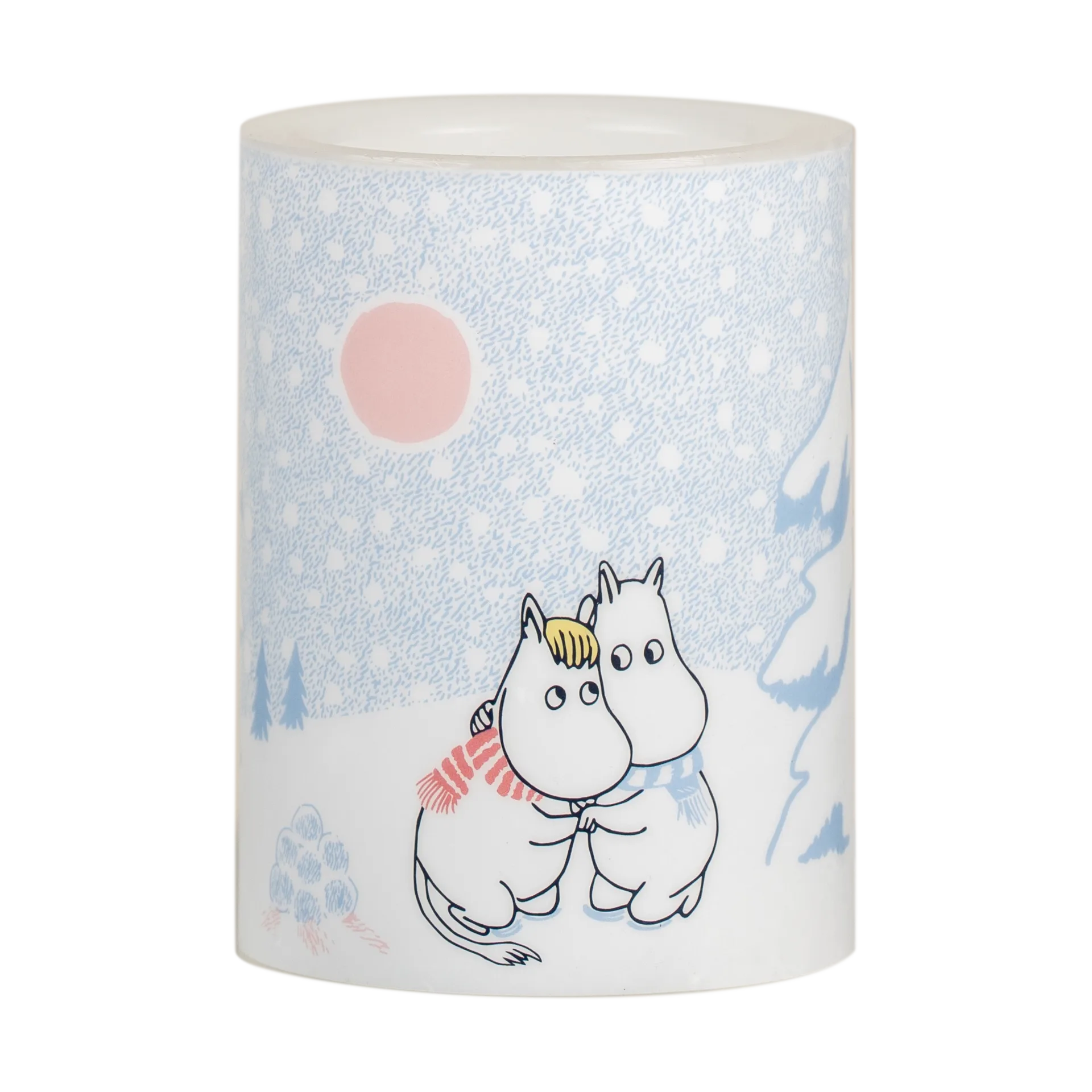 Muurla Bougie bloc LED Moomin Let it snow