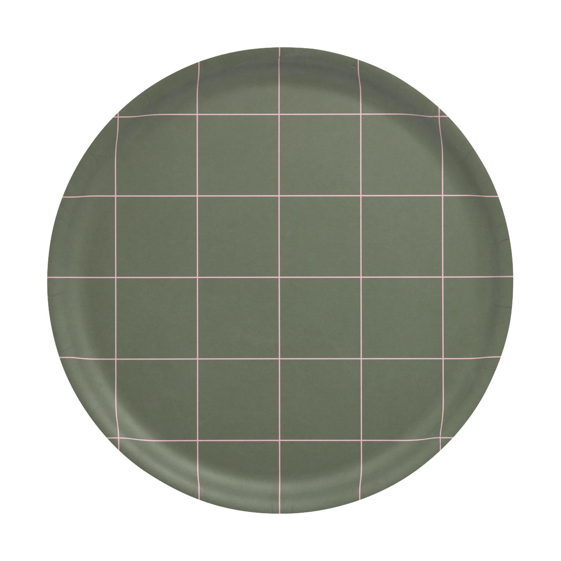 Muurla Checks & Stripes bakke Ø35 cm Olive