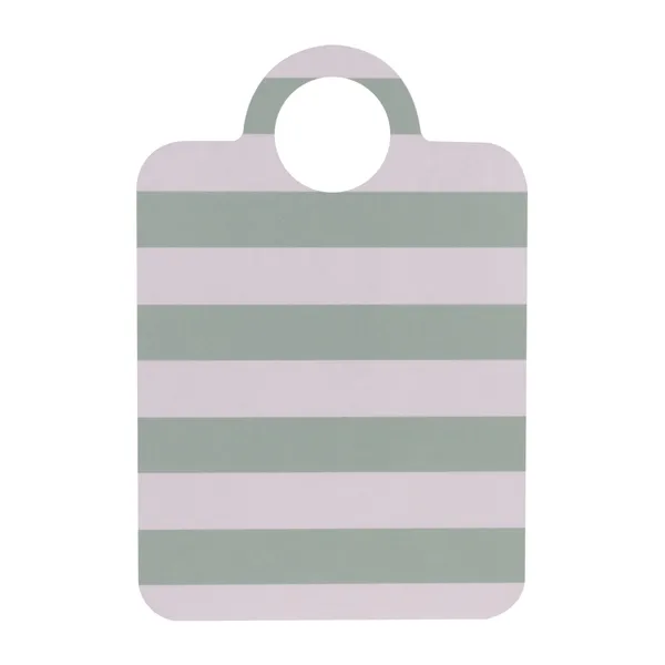 Checks & Stripes bricka 21x31 cm, Mint