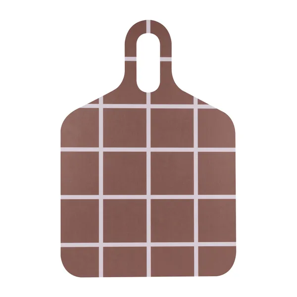 Checks & Stripes bricka 30x44 cm, Brown