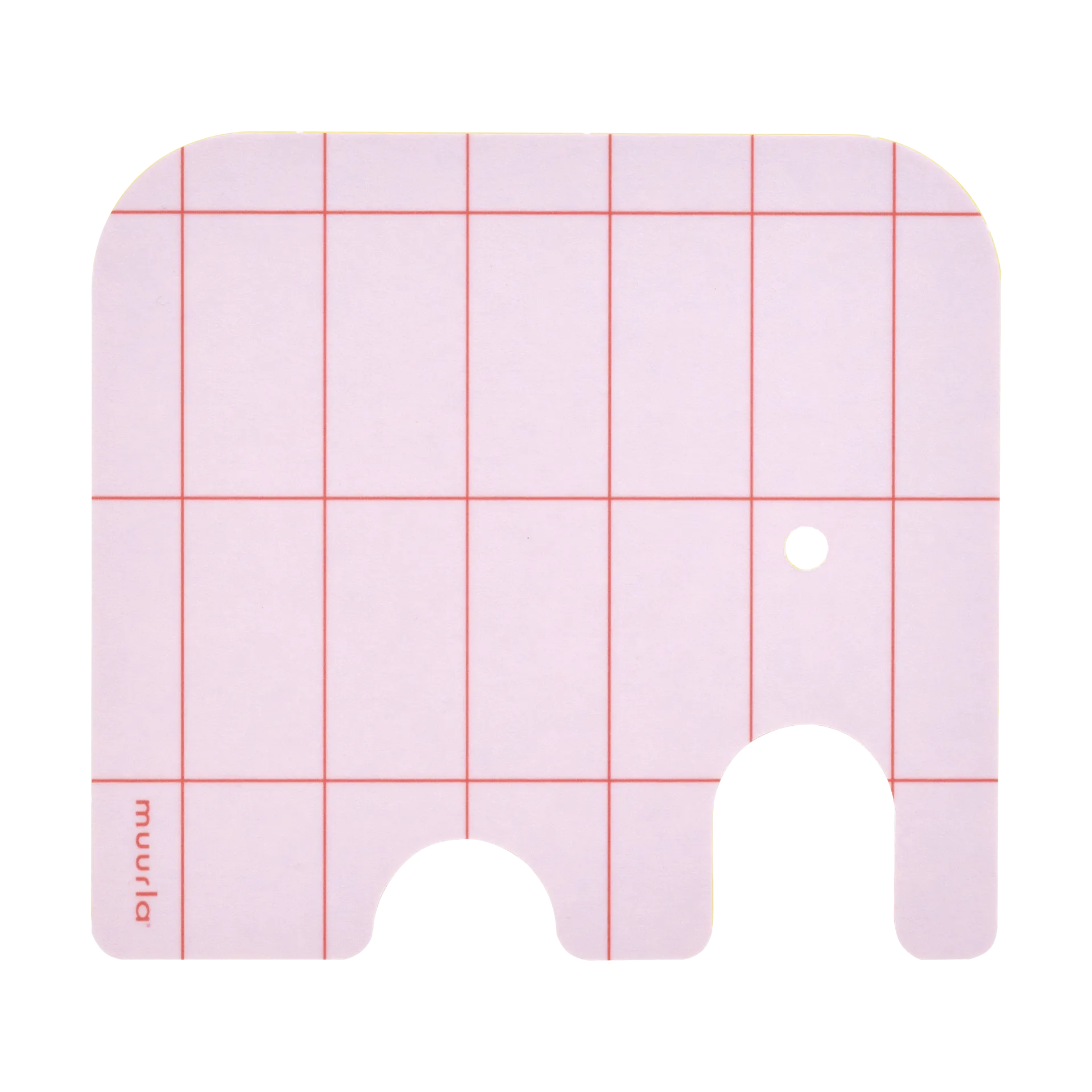 Muurla Elephant glasunderlag 11x10 cm Pink