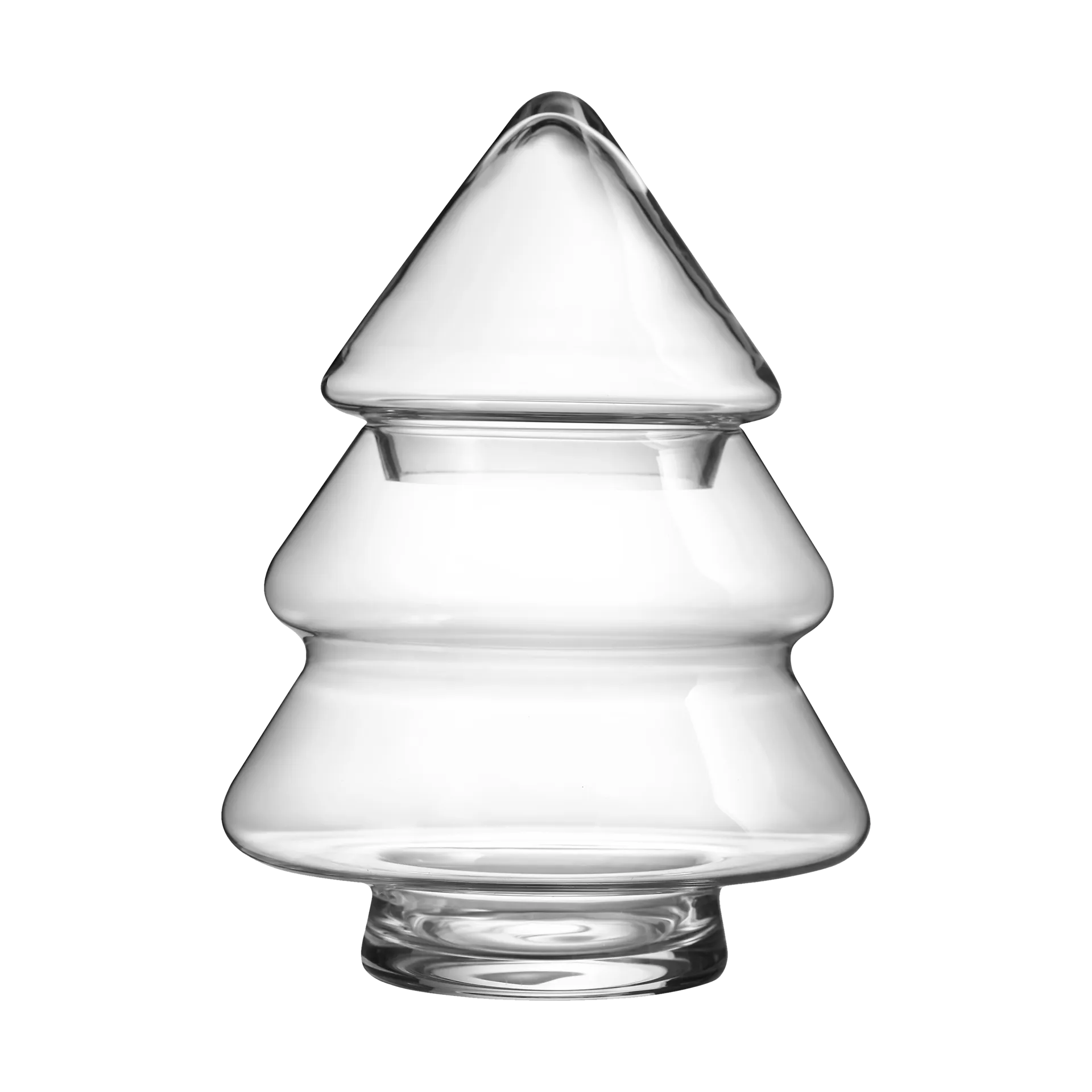 Muurla Glass tree glasburk med lock 20 cm