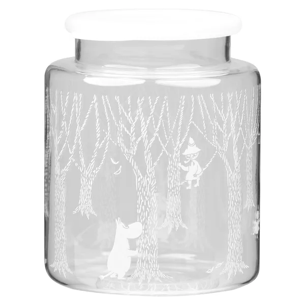 In the Woods glasburk med silikonlock 17 cm, Klar