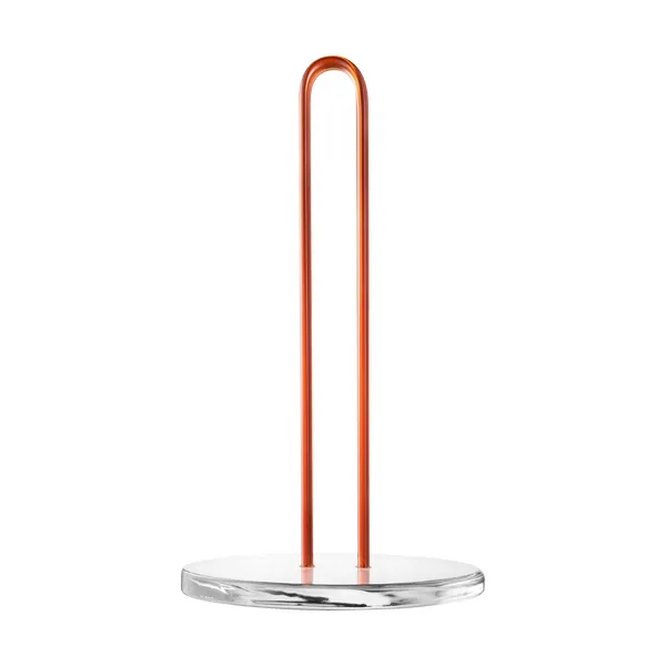 Loop hushållspappershållare 26 cm, Klar-amber