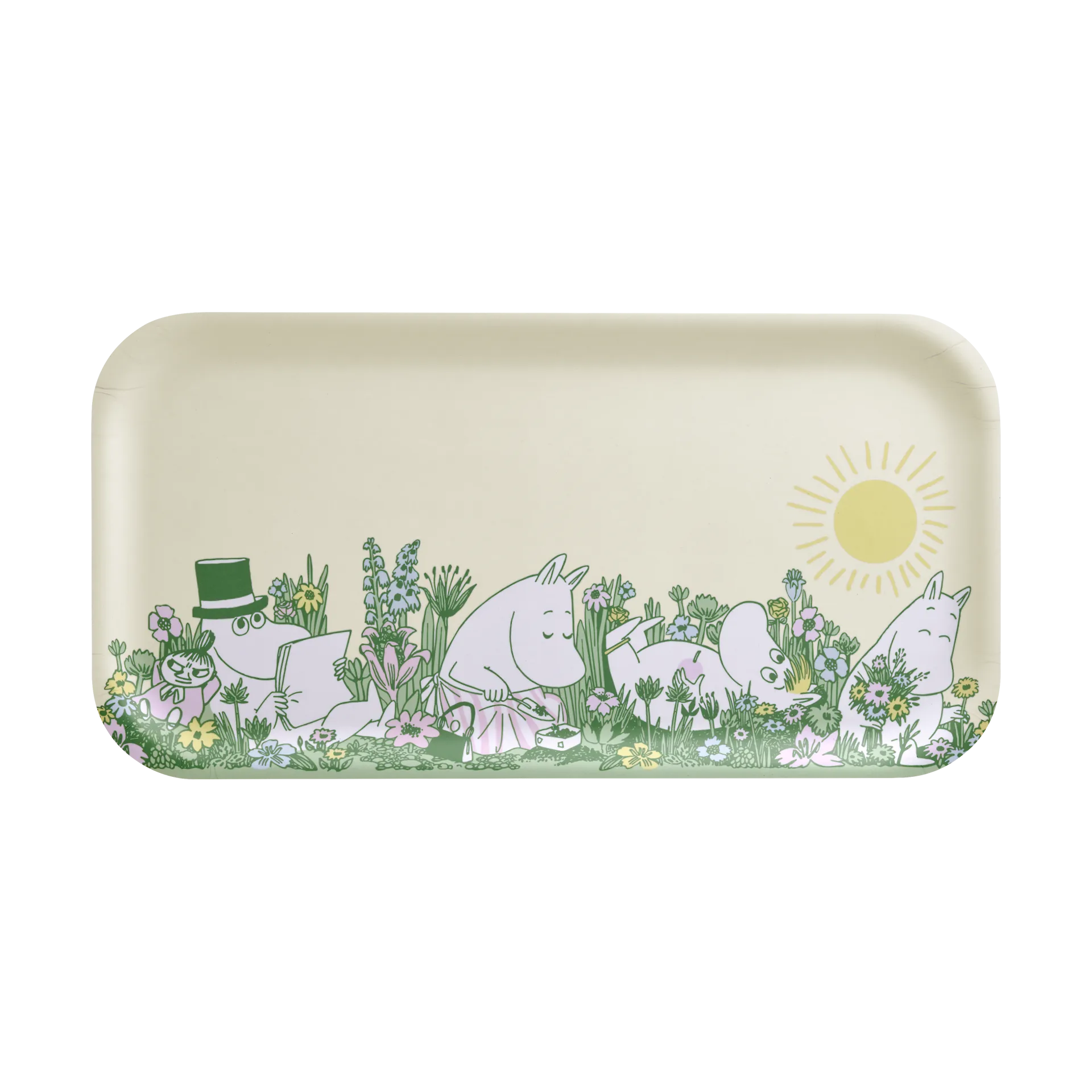 Muurla Moomin bakke 22x43 cm In the garden billede