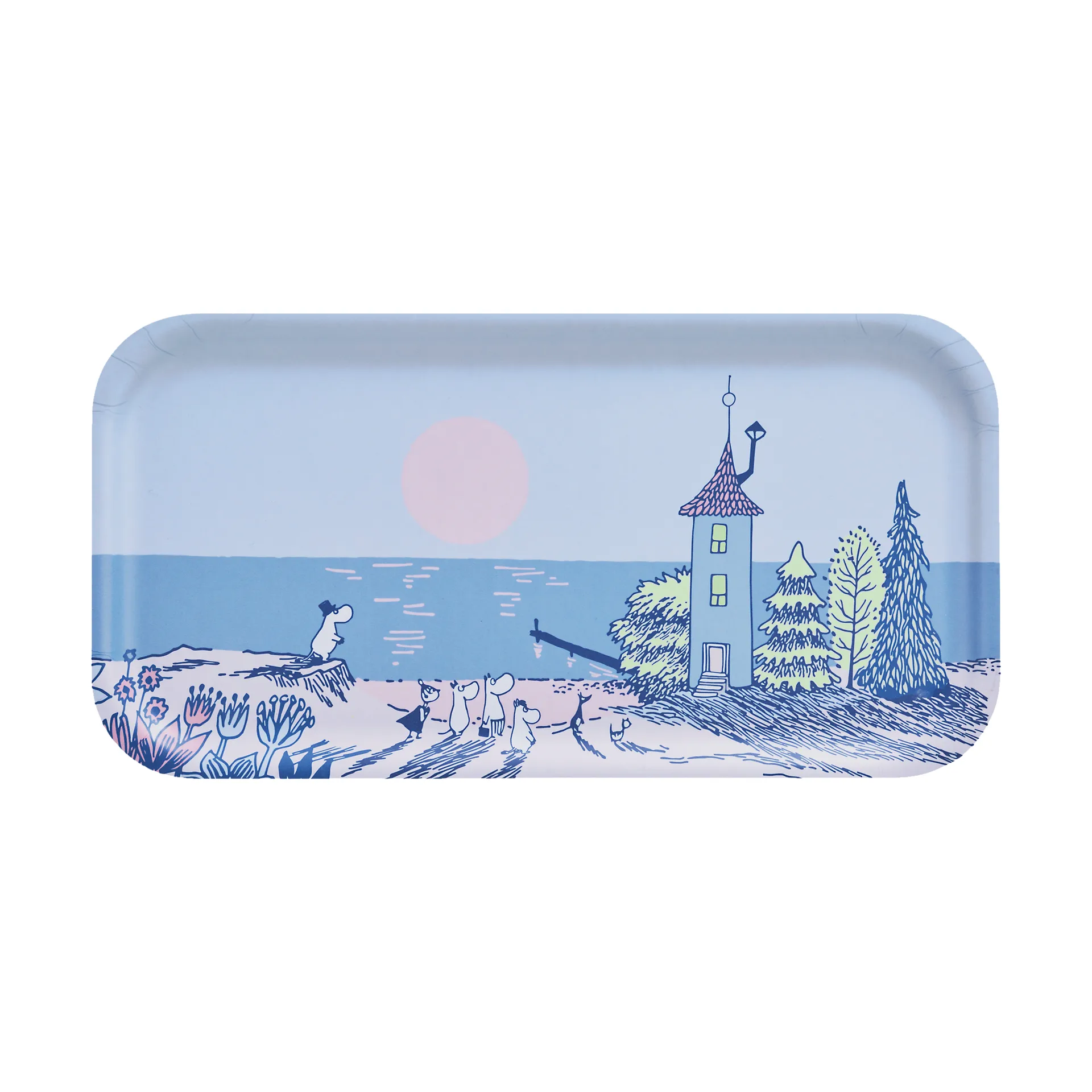 Muurla Moomin bakke 22x43 cm Sunset