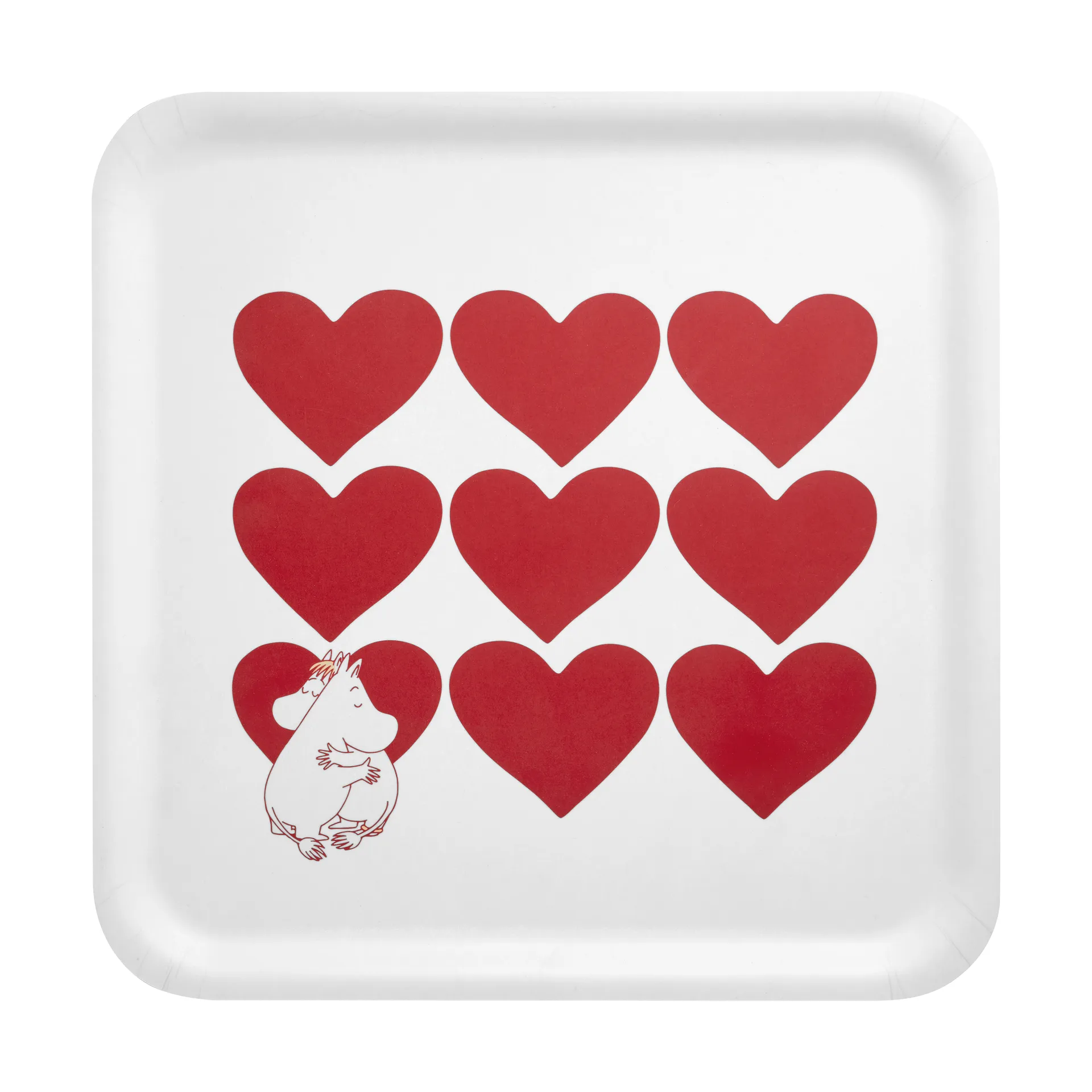 Muurla Moomin bakke 33x33 cm Heart