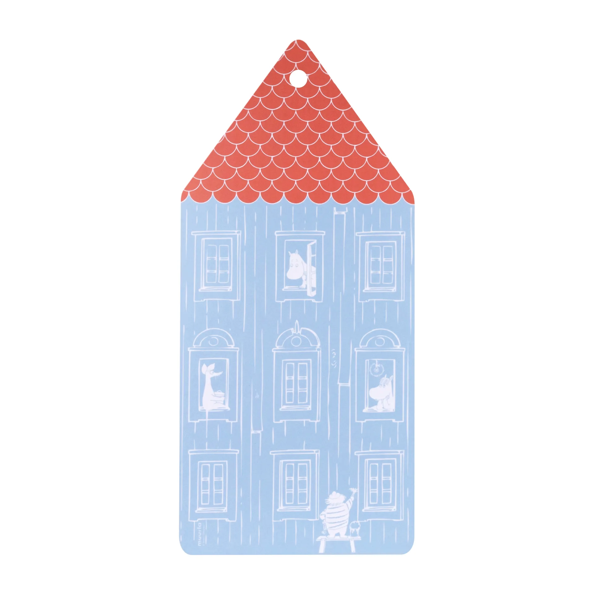 Muurla Moomin Chop & Serve skærebræt 20x44 cm Moominhouse