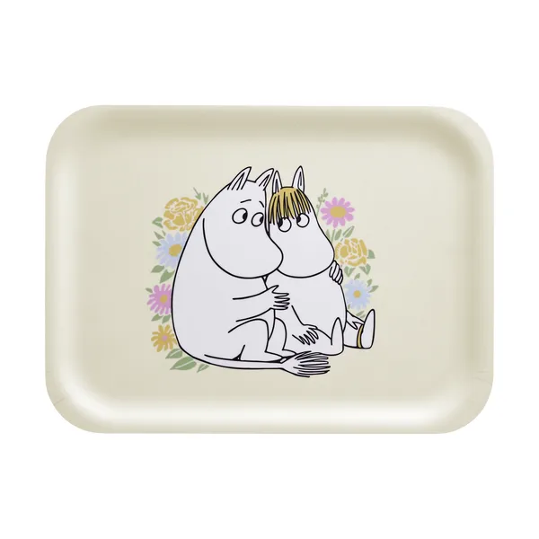 Mumin bricka 20x27 cm, Flowers