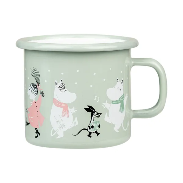 Mumin emaljmugg 25 cl, Festive spirits