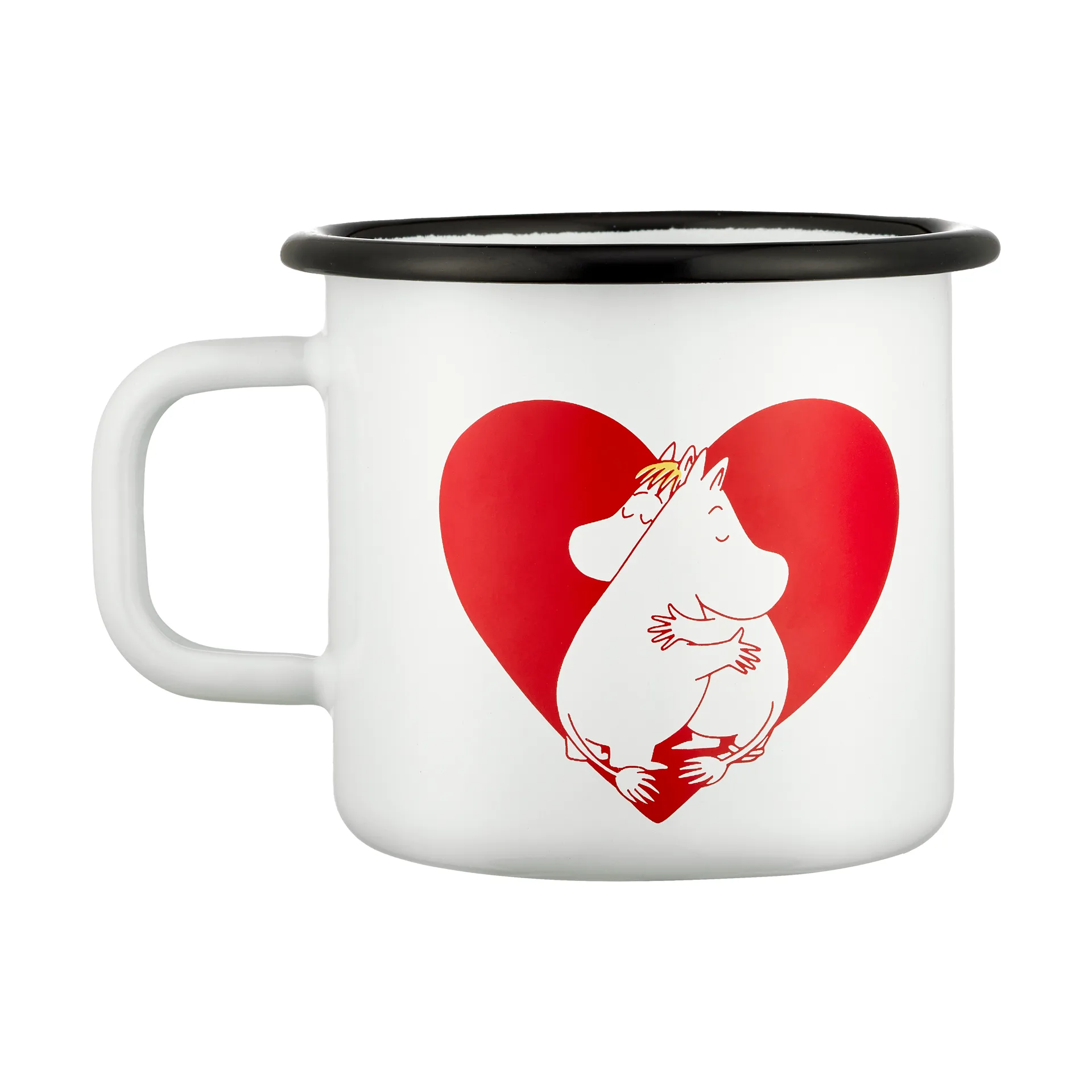 Muurla Mumin emaljmugg 37 cl Heart