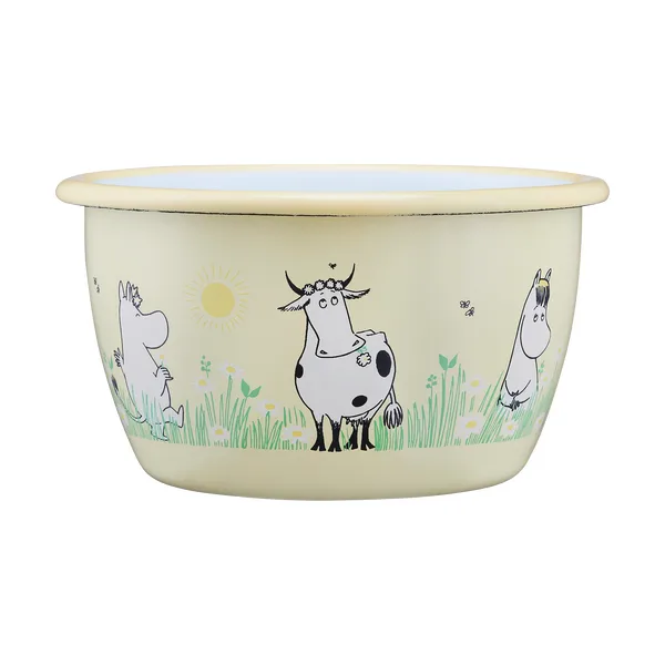 Mumin emaljskål 30 cl, Meadow
