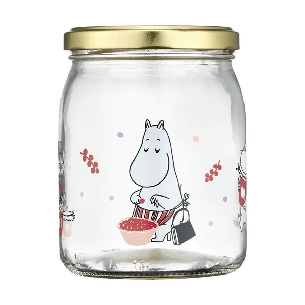 Mumin glasburk 50 cm, Berries
