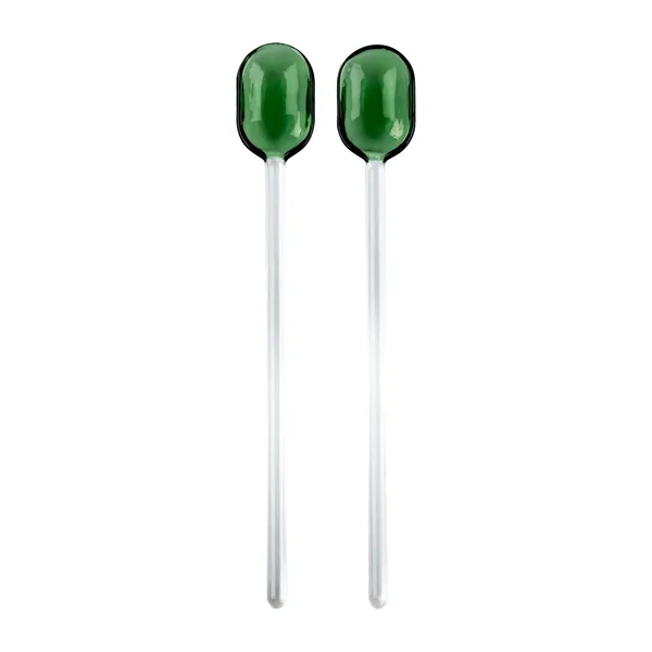 Muurla salladsbestick glas 2-pack, Green
