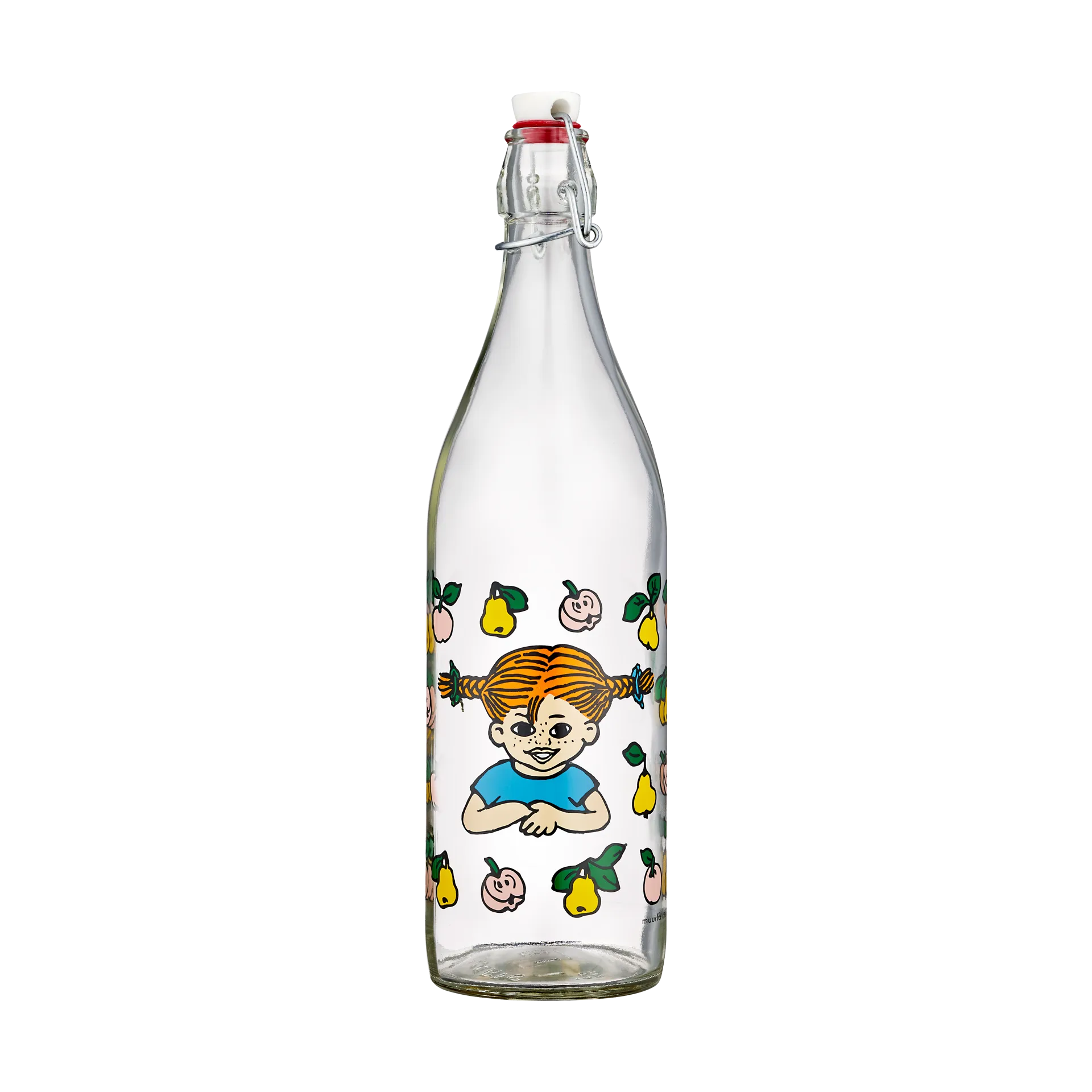 Muurla Pippi glasflaske 1 L Fruits