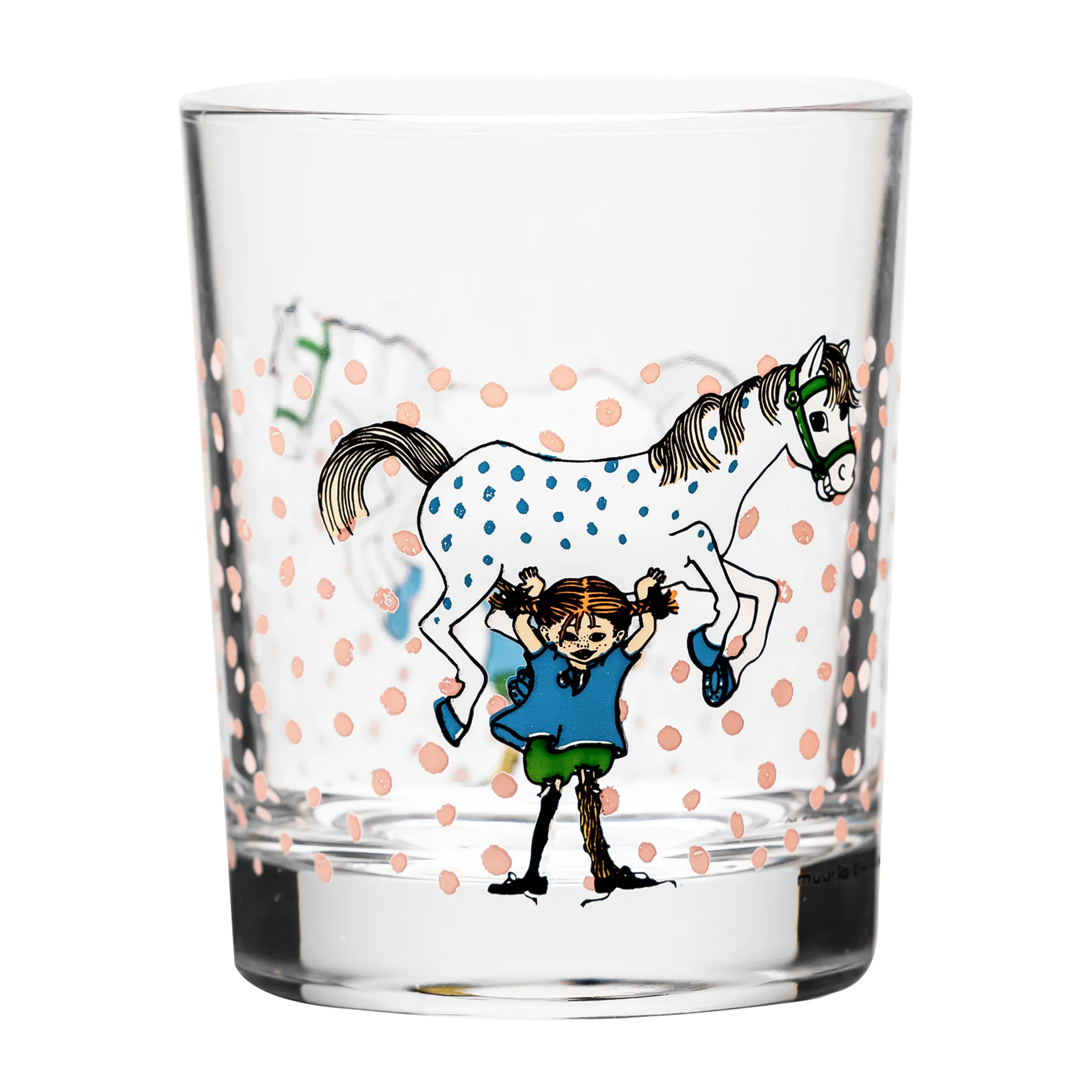 Muurla Pippi & Lilla Gubben drikkeglas 20 cl Multi