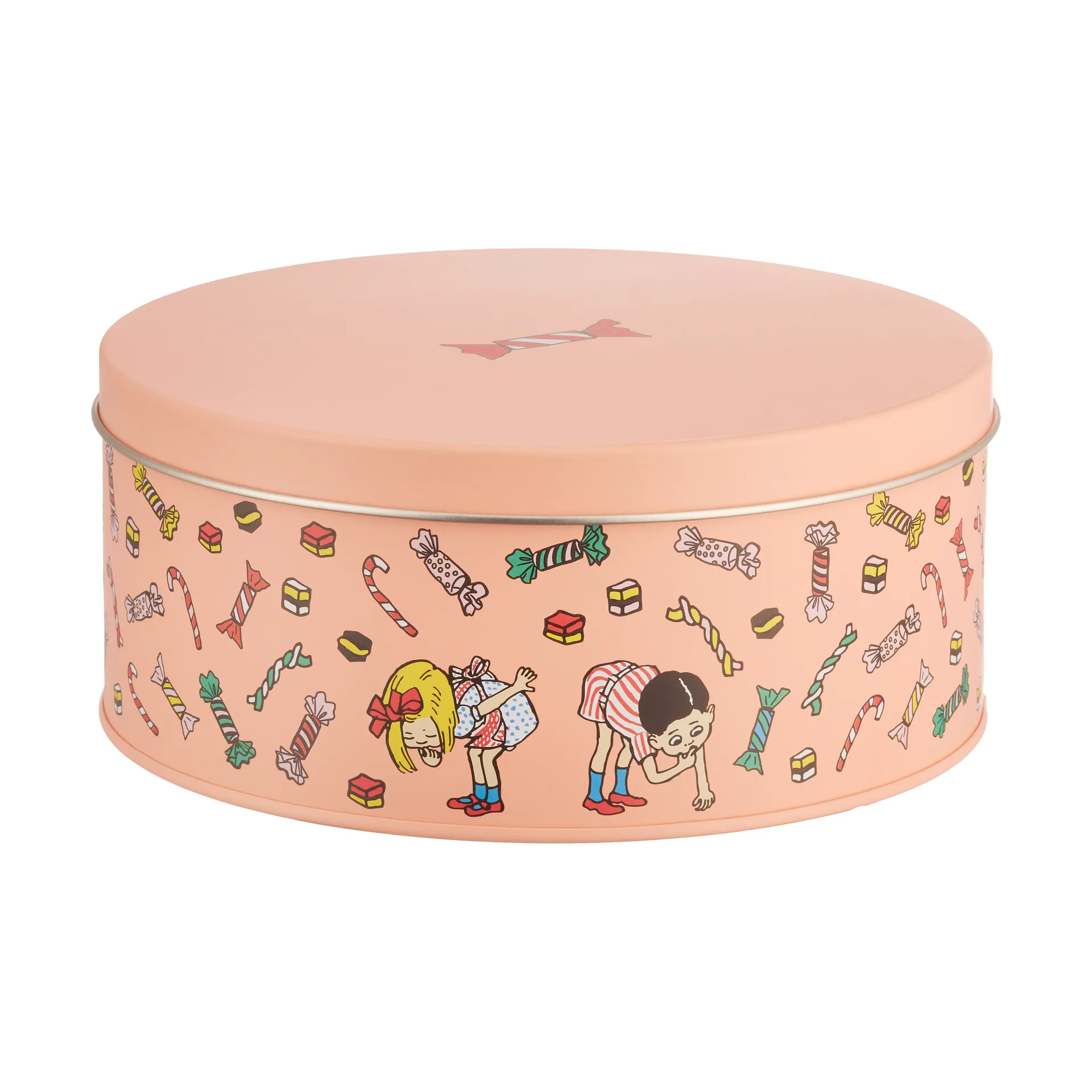 Muurla Pippi opbevaringskrukke med låg Ø15 cm Candy