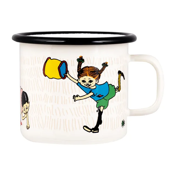 Pippi The Snirkle Hunt emaljmugg 25 cl, Multi