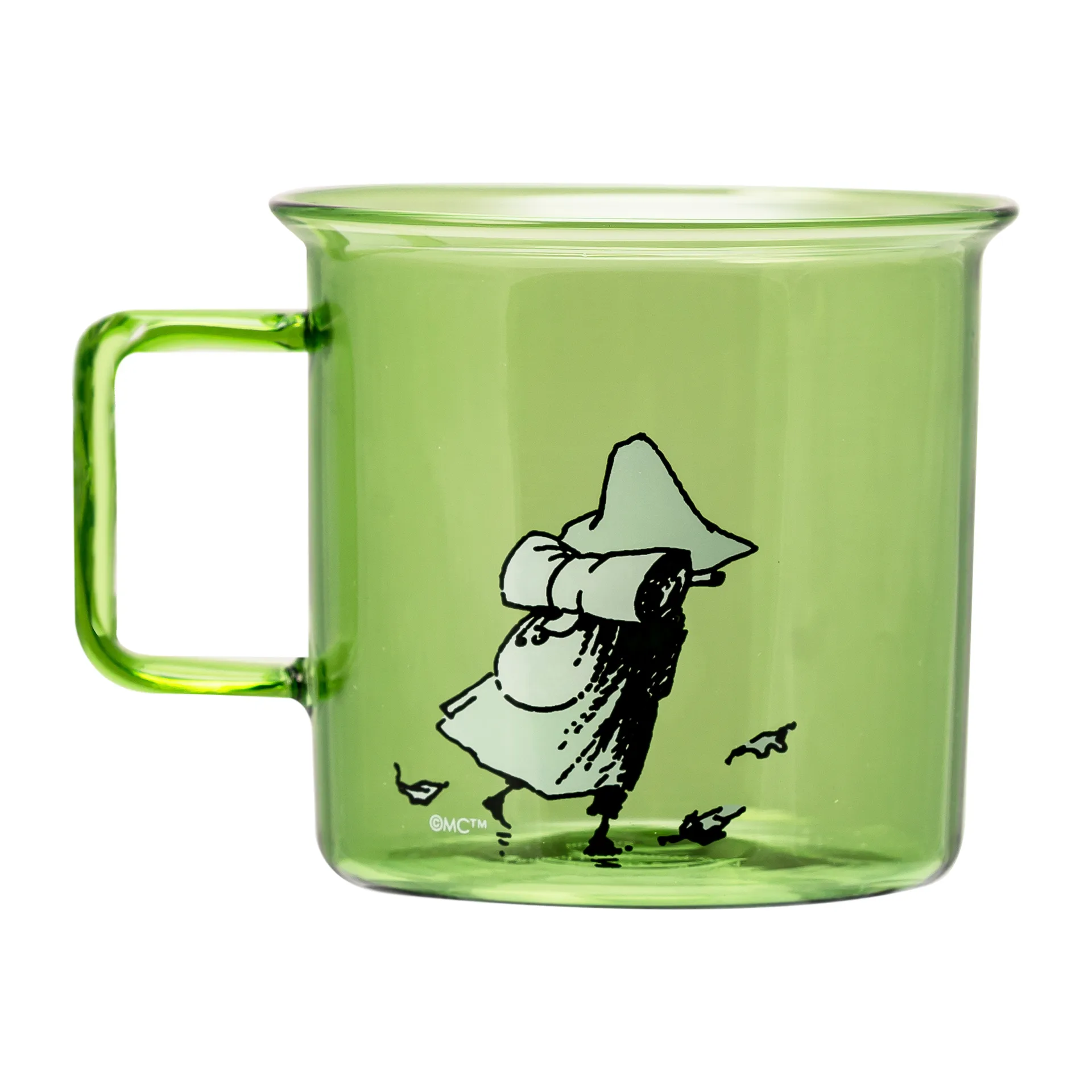 Muurla Snufkin glaskrus 35 cl Grøn