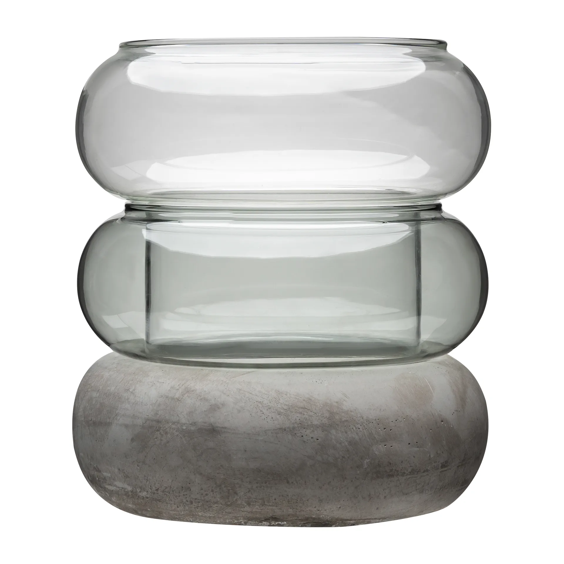 Muurla Vase/Photophore Bagel Gris