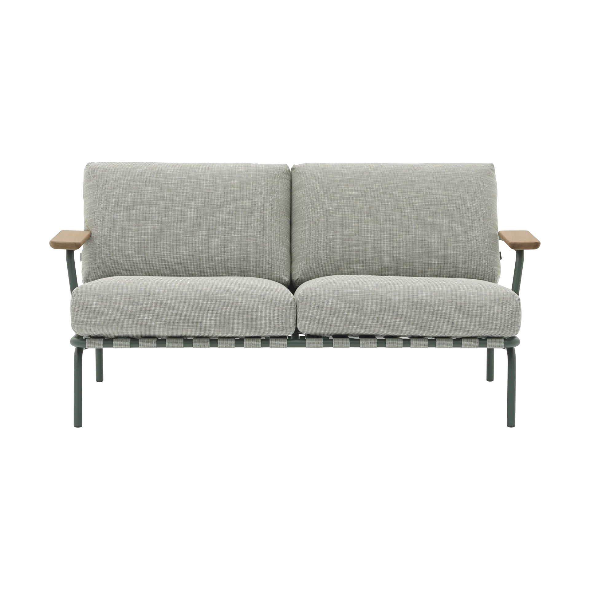 Muuto Canapé Settle 2 places Ribbed Weave 2 Dark green