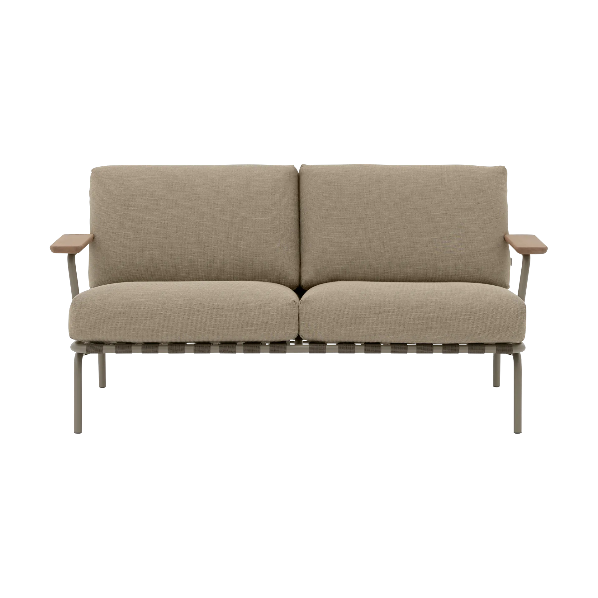 Muuto Canapé Settle 2 places Ribbed Weave 5 Taupe