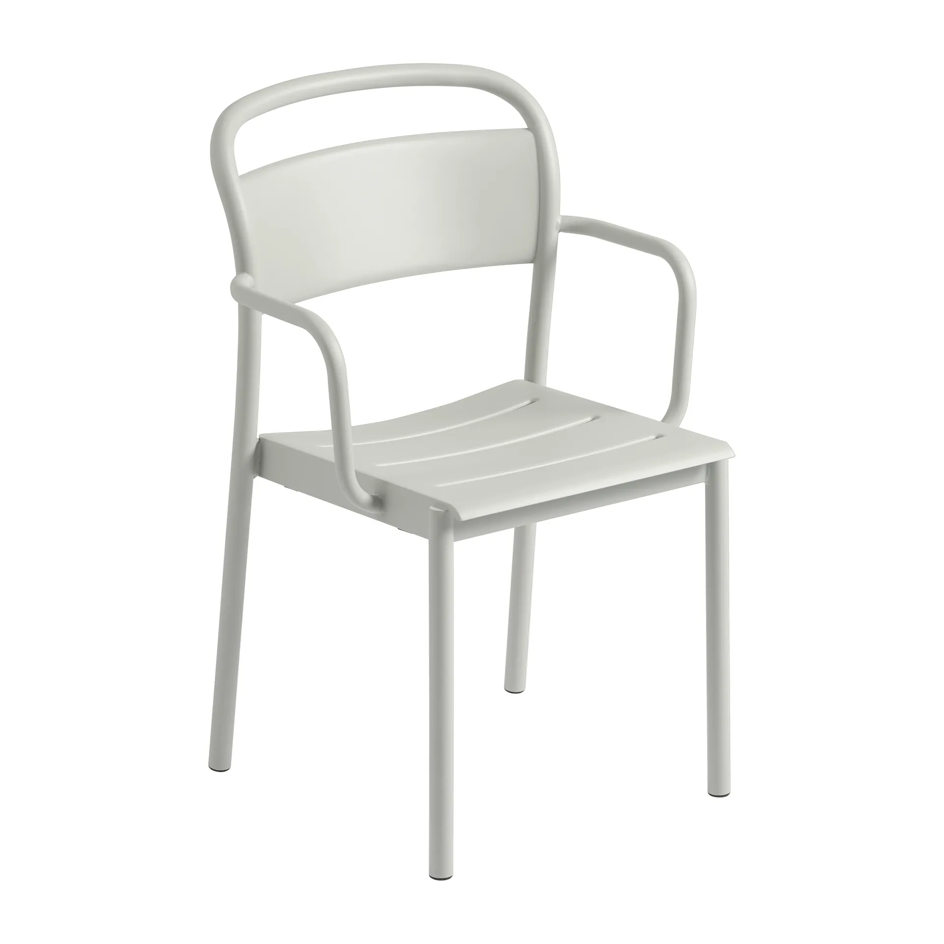 Muuto Chaise à accoudoirs Linear steel armchair Grey (RAL 7044)
