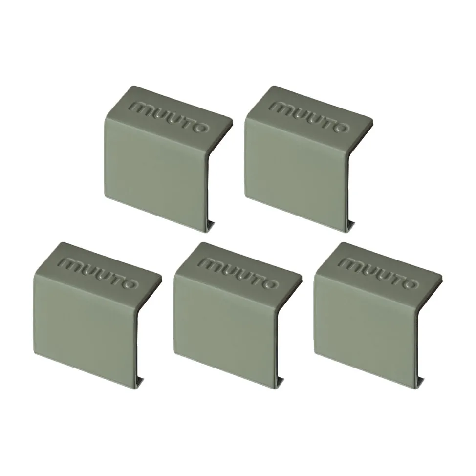 Muuto Clips Mini stacked 2.0, paquet de 5 vert