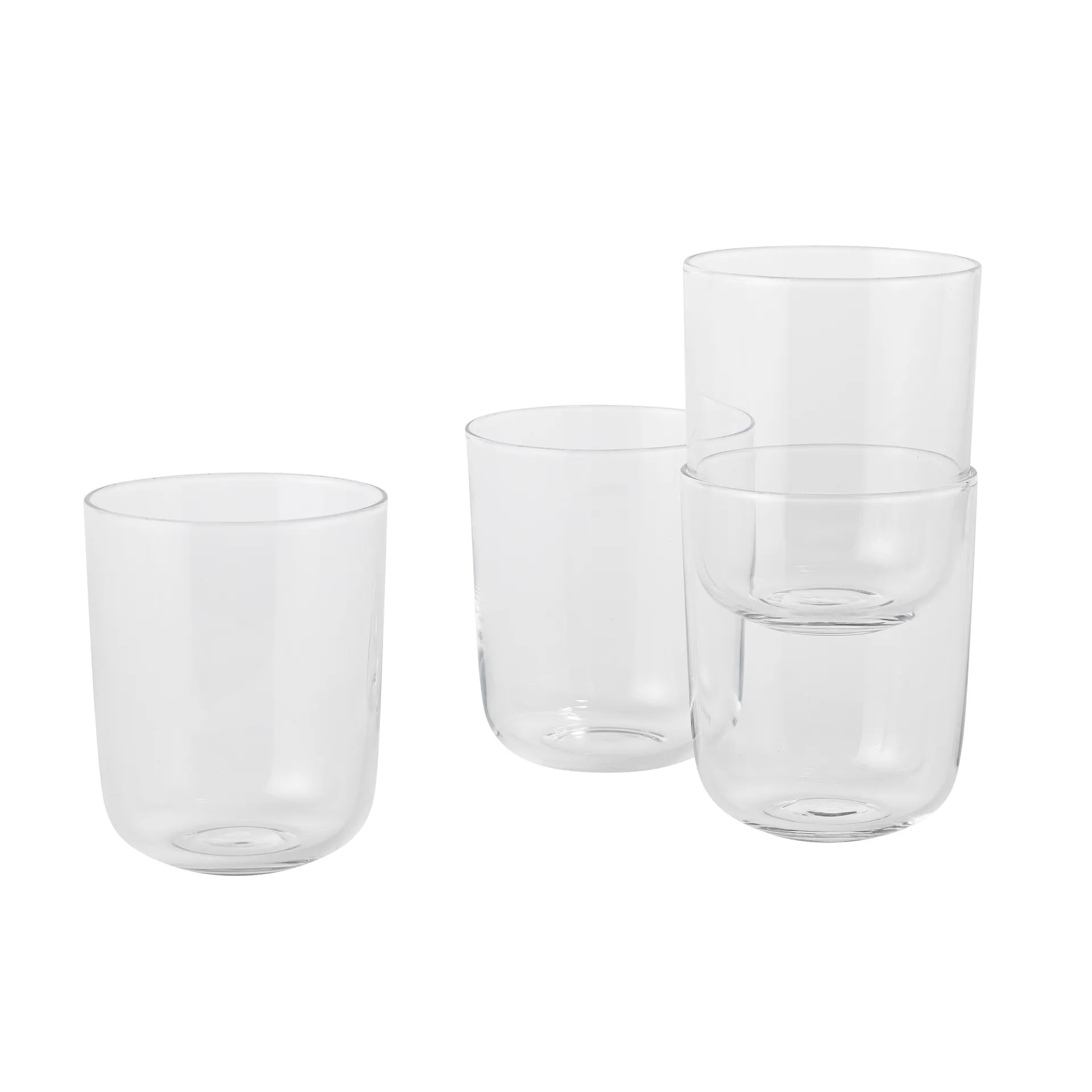 Muuto Corky glas højt 4 stk. Klar