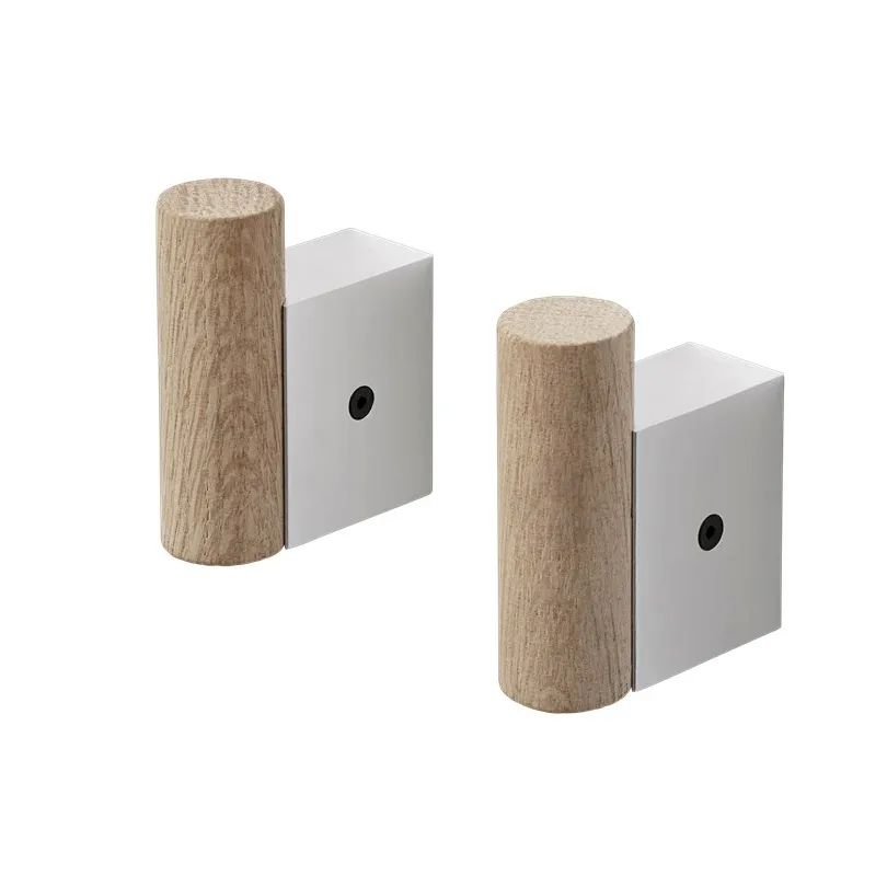 Muuto Crochet Attach Lot de 2 Oak-aluminum