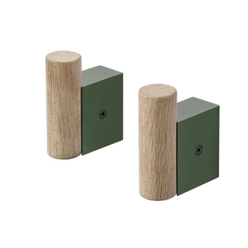 Muuto Crochet Attach Lot de 2 Oak-dark green