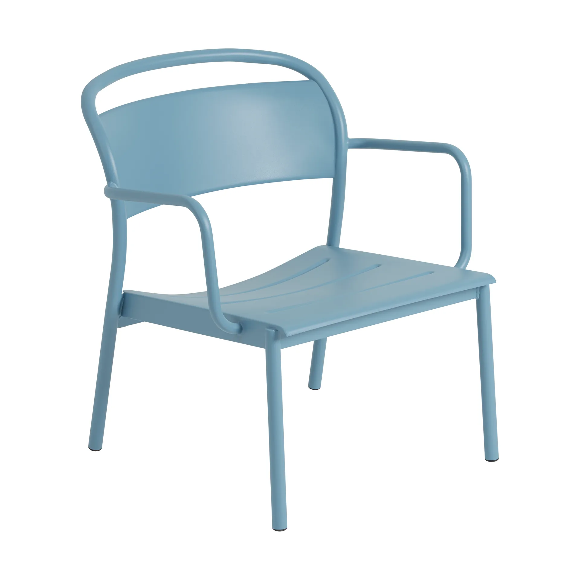 Muuto Fauteuil lounge Linear Steel Bleu pâle