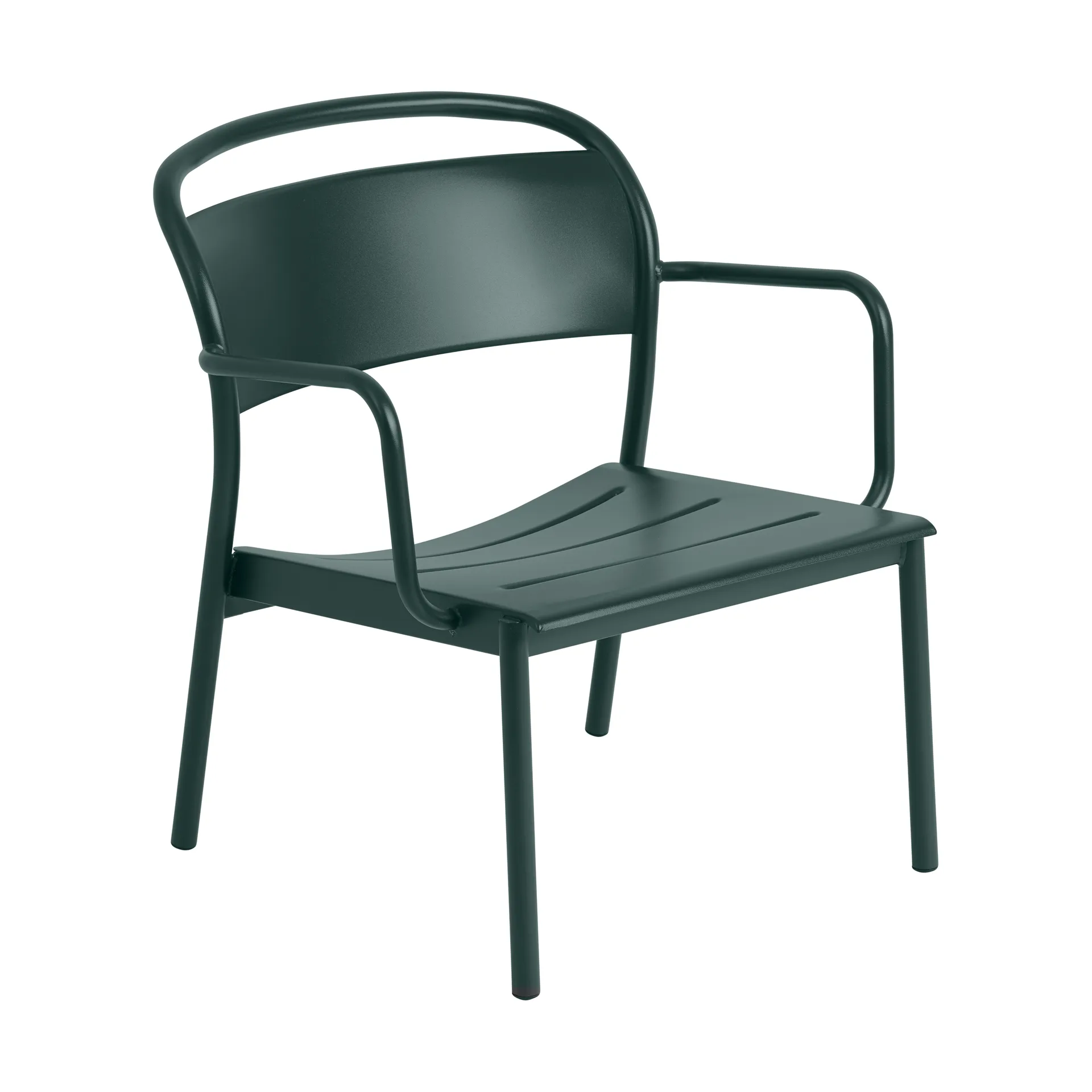 Muuto Fauteuil lounge Linear Steel Dark green