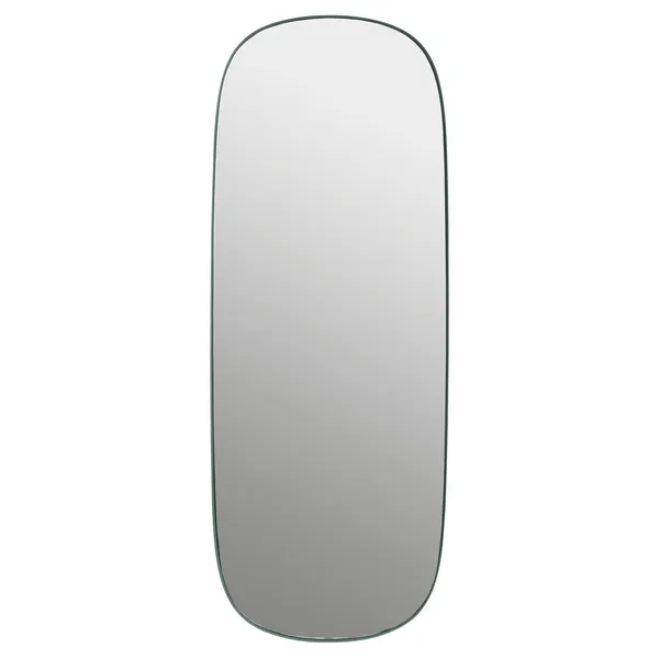 Framed spegel stor, Darkgreen-clear, 118x44,5