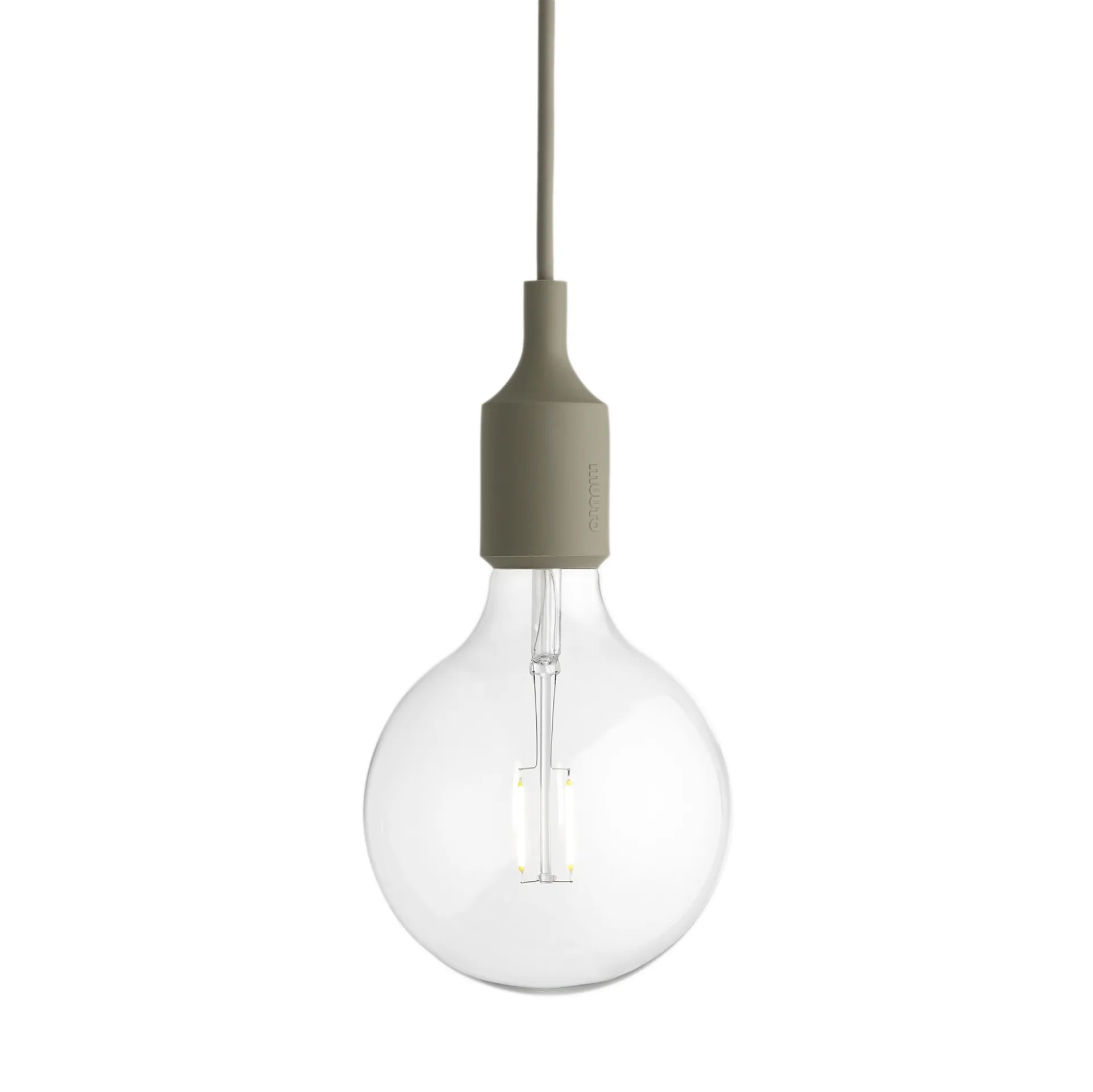 Muuto Lampe à suspension E27 vert olive
